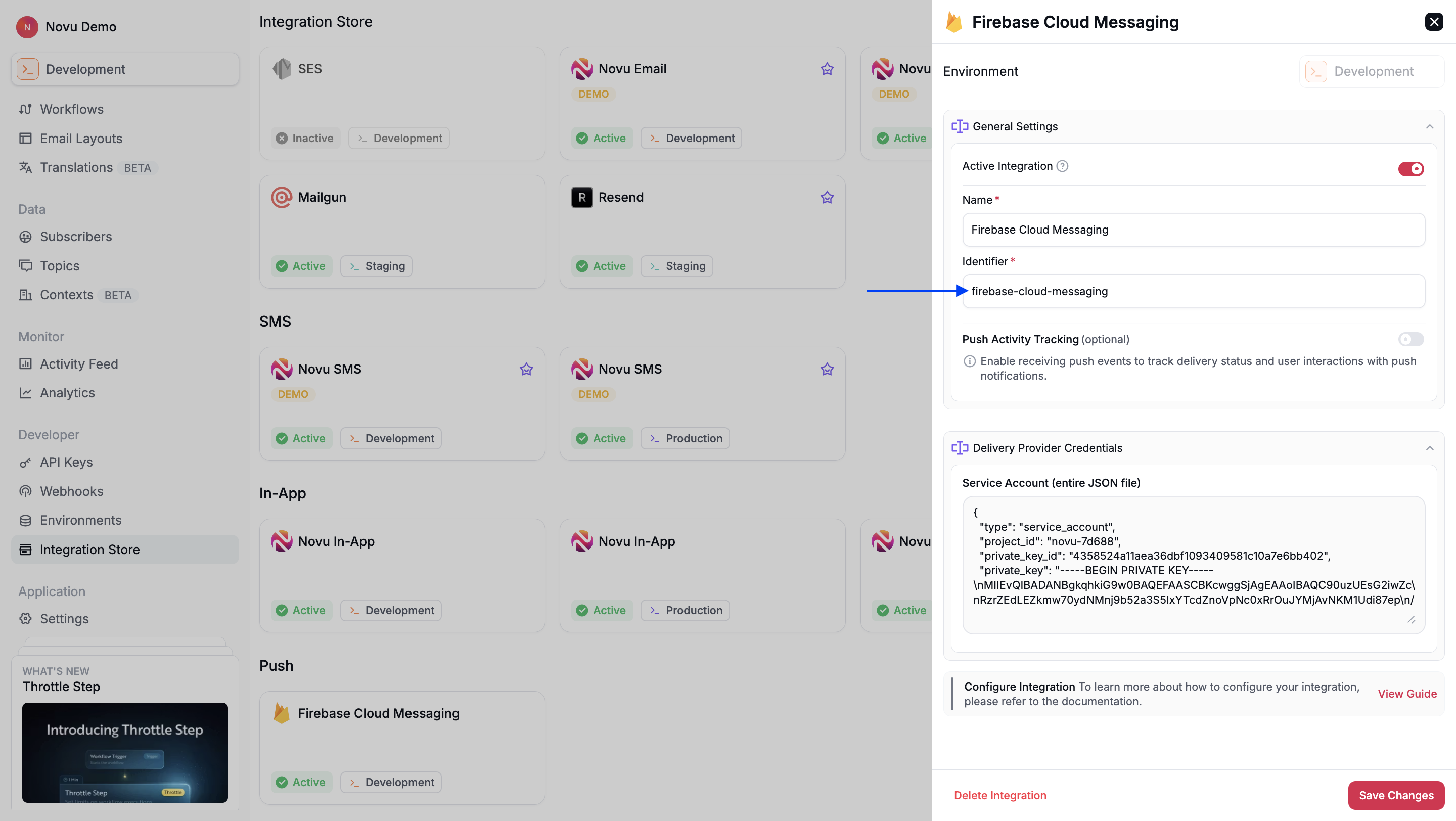 Integration identifier